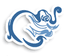 Nine Web's Logo - An elephant drawn as number 9 in Thai