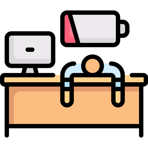 Tired staff icon